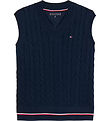 Tommy Hilfiger Vest - Strik - Dark Night Navy Tommy Hilfiger Vest - Strik - Dark Night Navy
