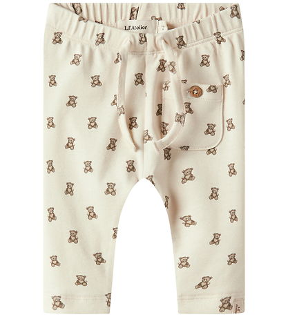 Lil Atelier Bukser - NbnGayo - Turtledove/Teddybear