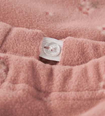 Lil' Atelier Fleecesæt - NmfLaspektra - Misty Rose m. Blomster