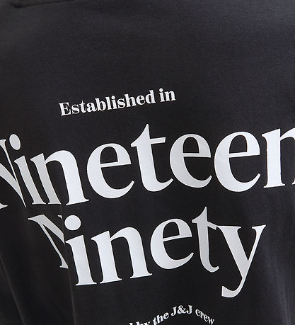 Jack & Jones T-shirt - JjNinety - Sort m. Hvid