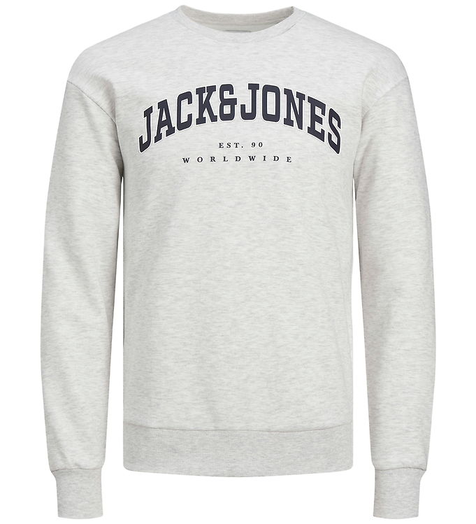 Jack & Jones Sweatshirt - JjeCaleb - White Melange