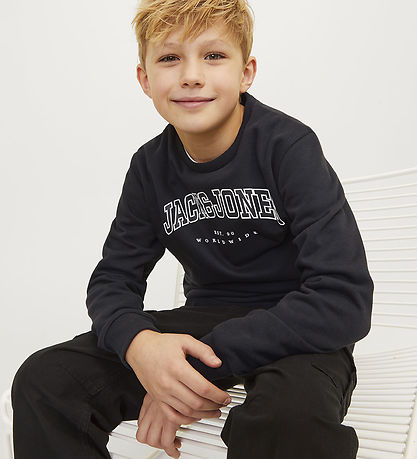Jack & Jones Sweatshirt - JjeCaleb - Sort