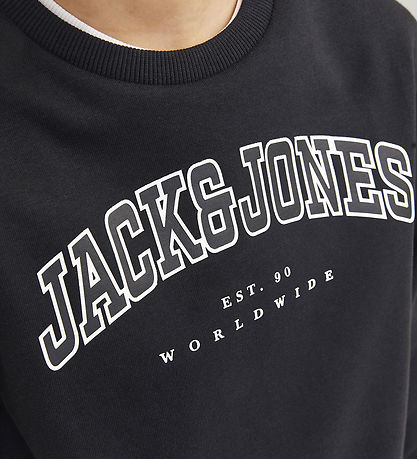 Jack & Jones Sweatshirt - JjeCaleb - Sort