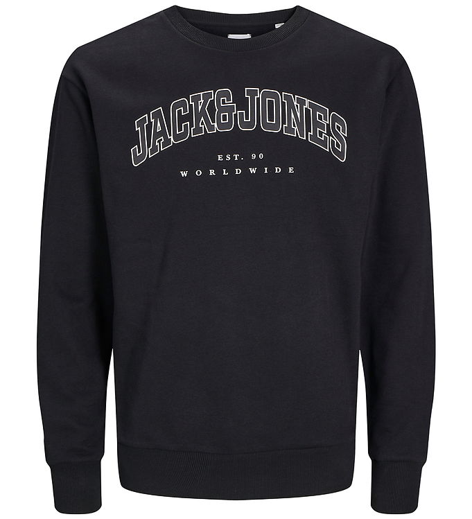 Jack & Jones Sweatshirt - JjeCaleb - Sort