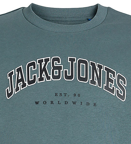 Jack & Jones Sweatshirt - JjeCaleb - Stormy Weather Jack & Jones Sweatshirt - JjeCaleb - Stormy Weather