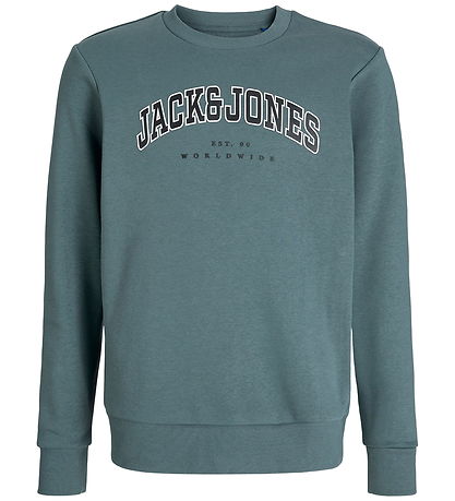 Jack & Jones Sweatshirt - JjeCaleb - Stormy Weather Jack & Jones Sweatshirt - JjeCaleb - Stormy Weather