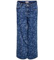 Kids Only Jeans - KogHope - Medium Blue Denim m. Blomster Kids Only Jeans - KogHope - Medium Blue Denim m. Blomster