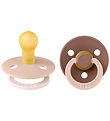BIBS Colour Sutter - Str. 1 - 2-pak - Rund - Blush Woodchuck Mix BIBS Colour Sutter - Str. 1 - 2-pak - Rund - Blush Woodchuck Mix