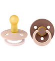 BIBS Colour Sutter - Str. 2 - 2-pak - Rund - Blush Woodchuck Mix BIBS Colour Sutter - Str. 2 - 2-pak - Rund - Blush Woodchuck Mix