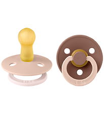 BIBS Colour Sutter - Str. 2 - 2-pak - Rund - Blush Woodchuck Mix BIBS Colour Sutter - Str. 2 - 2-pak - Rund - Blush Woodchuck Mix