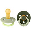 BIBS Colour Sutter - Str. 2 - 2-pak - Rund - Sage Hunter Green BIBS Colour Sutter - Str. 2 - 2-pak - Rund - Sage Hunter Green