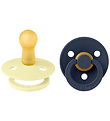 BIBS Colour Sutter - Str. 2 - 2-pak - Rund - Luna/Deep Space BIBS Colour Sutter - Str. 2 - 2-pak - Rund - Luna/Deep Space