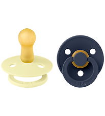 BIBS Colour Sutter - Str. 2 - 2-pak - Rund - Luna/Deep Space BIBS Colour Sutter - Str. 2 - 2-pak - Rund - Luna/Deep Space