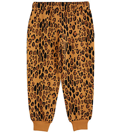 Mini Rodini Sweatpants - Leopard - Beige Mini Rodini Sweatpants - Leopard - Beige