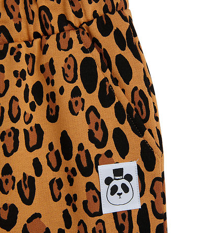 Mini Rodini Sweatpants - Leopard - Beige