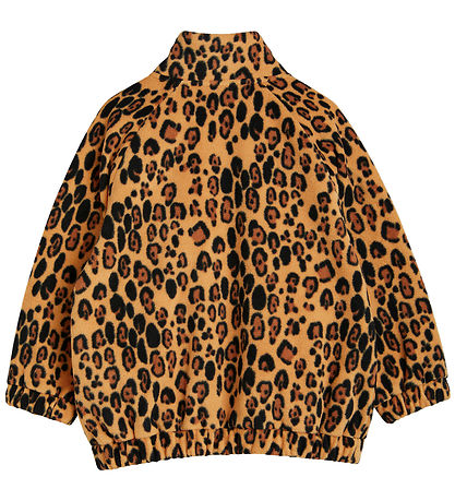 Mini Rodini Fleecejakke - Leopard - Beige Mini Rodini Fleecejakke - Leopard - Beige