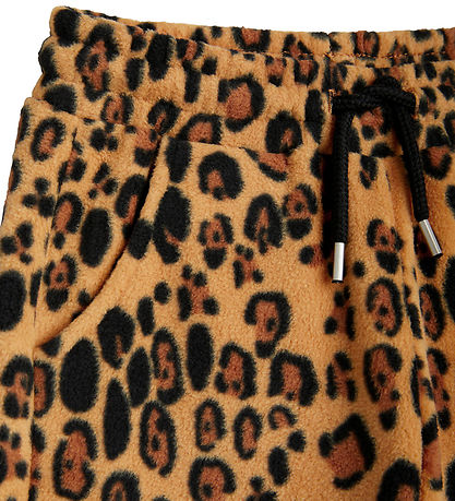 Mini Rodini Fleecebukser - Leopard - Beige Mini Rodini Fleecebukser - Leopard - Beige