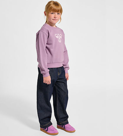 Hummel Sweatshirt - HmlJR Musse - Lavender Mist/Glitter Hummel Sweatshirt - HmlJR Musse - Lavender Mist/Glitter