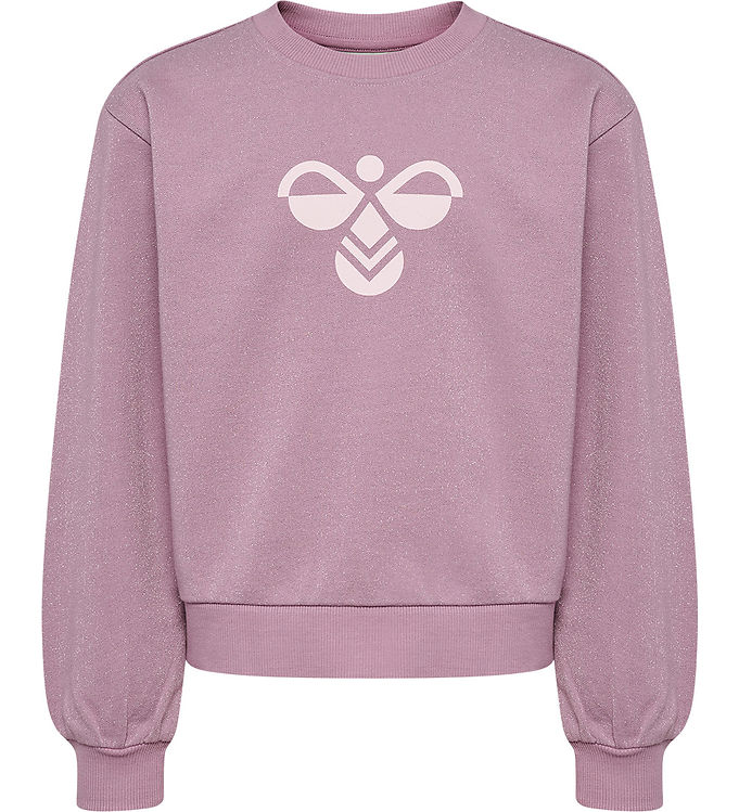 Hummel Sweatshirt - HmlJR Musse - Lavender Mist/Glitter