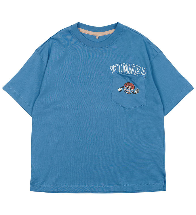 The New T-shirt Campanula Med Winner Print - Str.    5-6y 110/116cm