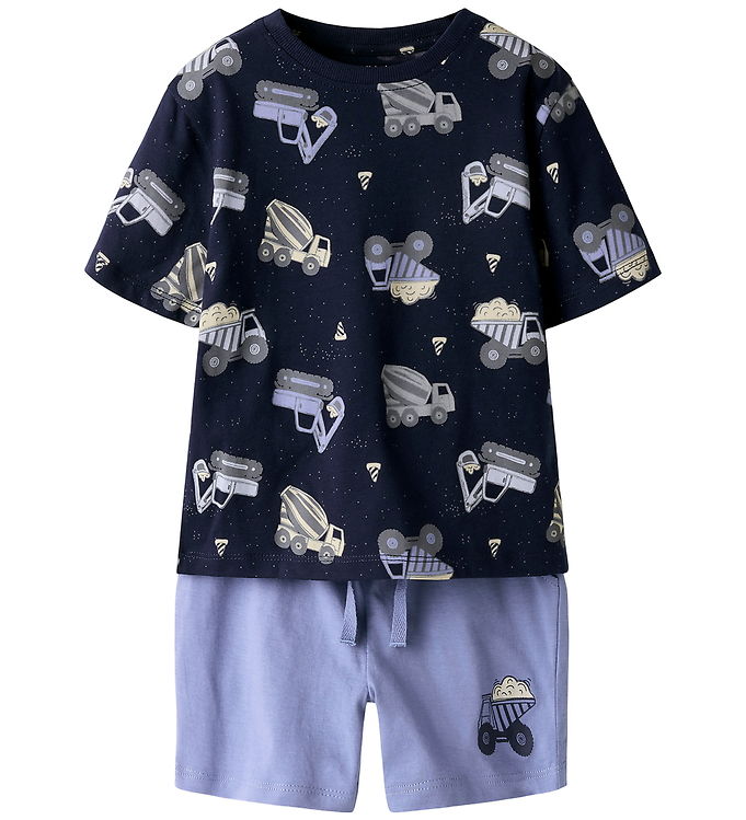 Name It Shortssæt - NmmHector - Navy Blazer/W Infinity