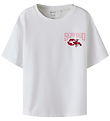 Name It T-shirt - NkfFannie - Bright White/Seafood Name It T-shirt - NkfFannie - Bright White/Seafood