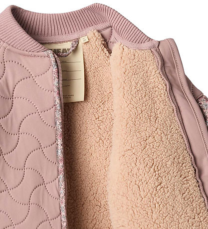 Wheat Termojakke m. Fleece - Ellas - Warm Rose m. Blomster Wheat Termojakke m. Fleece - Ellas - Warm Rose m. Blomster
