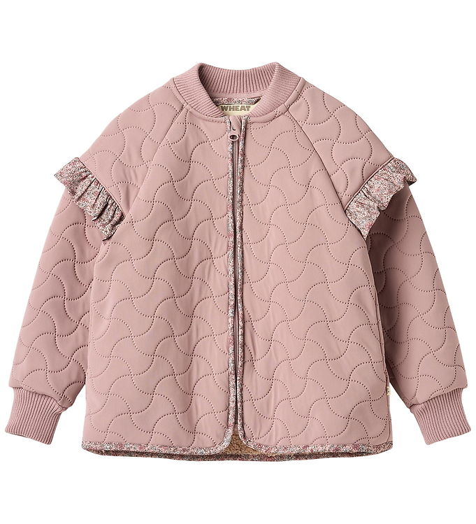 Wheat Termojakke m. Fleece - Ellas - Warm Rose m. Blomster
