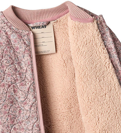 Wheat Termojakke m. Fleece - Helga - Soft Lavender Flowers Wheat Termojakke m. Fleece - Helga - Soft Lavender Flowers