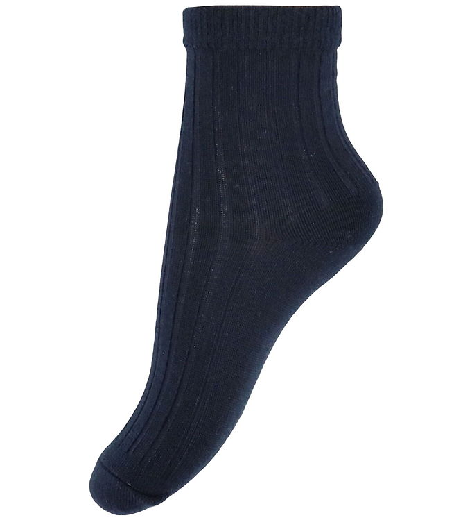 Wheat Strømper - Uld - Rib - Vilde - Navy