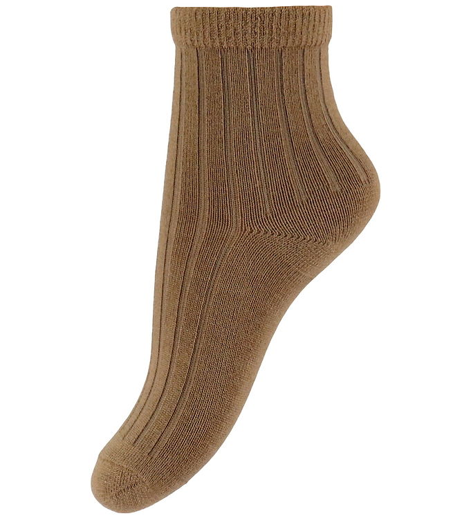 Wheat Strømper - Uld - Rib - Vilde - Caramel