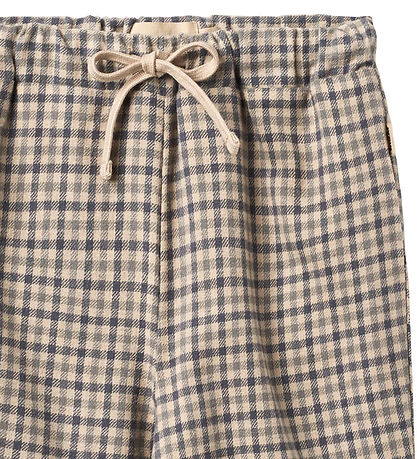 Wheat Bukser - Blake - Blue Check Wheat Bukser - Blake - Blue Check