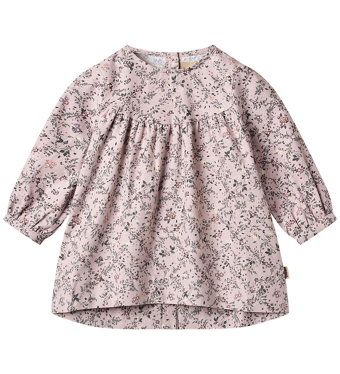 Wheat Kjole - Fenja - Lilac Checked Flowers