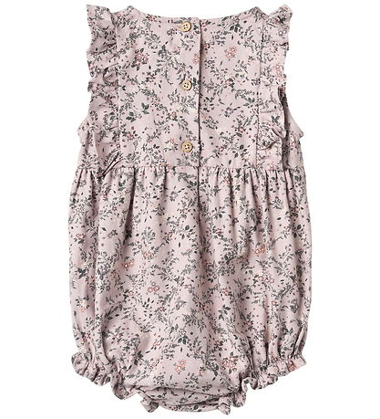 Wheat Sommerdragt - Emmaline - Lilac Checked Flowers Wheat Sommerdragt - Emmaline - Lilac Checked Flowers