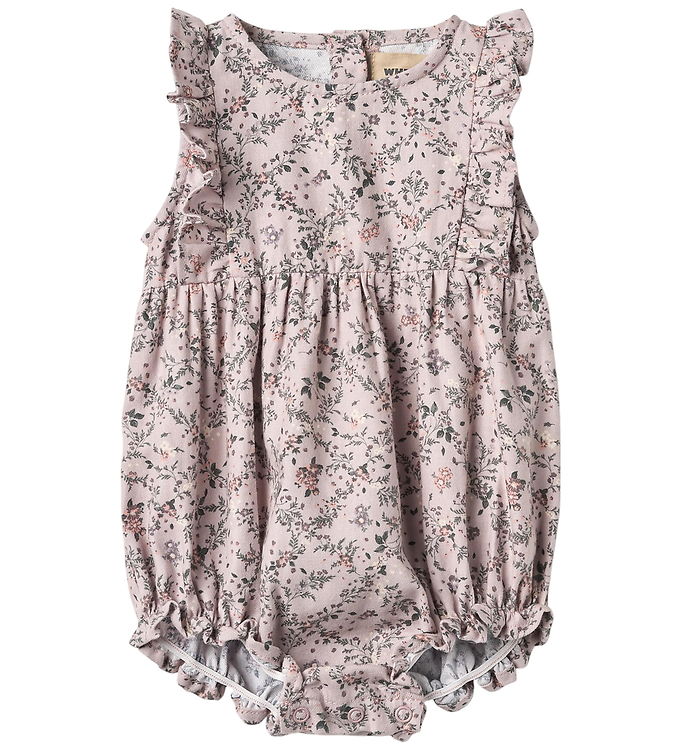 Wheat Sommerdragt - Emmaline - Lilac Checked Flowers