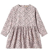 Wheat Kjole - Aima - Lilac Checked Flowers Wheat Kjole - Aima - Lilac Checked Flowers