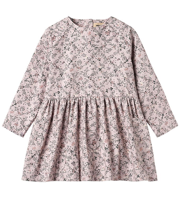 Wheat Kjole - Aima - Lilac Checked Flowers