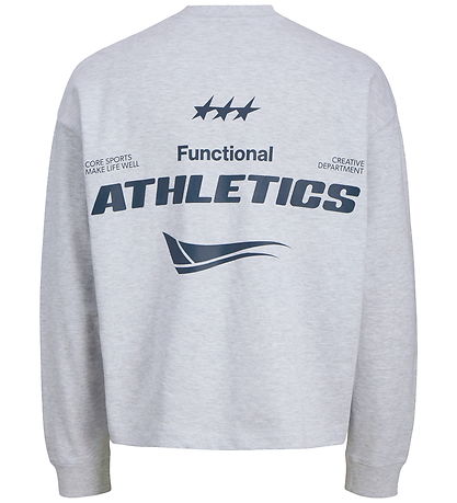 Jack & Jones Sweatshirt - JcoSignal - Hvidmeleret m. Sort