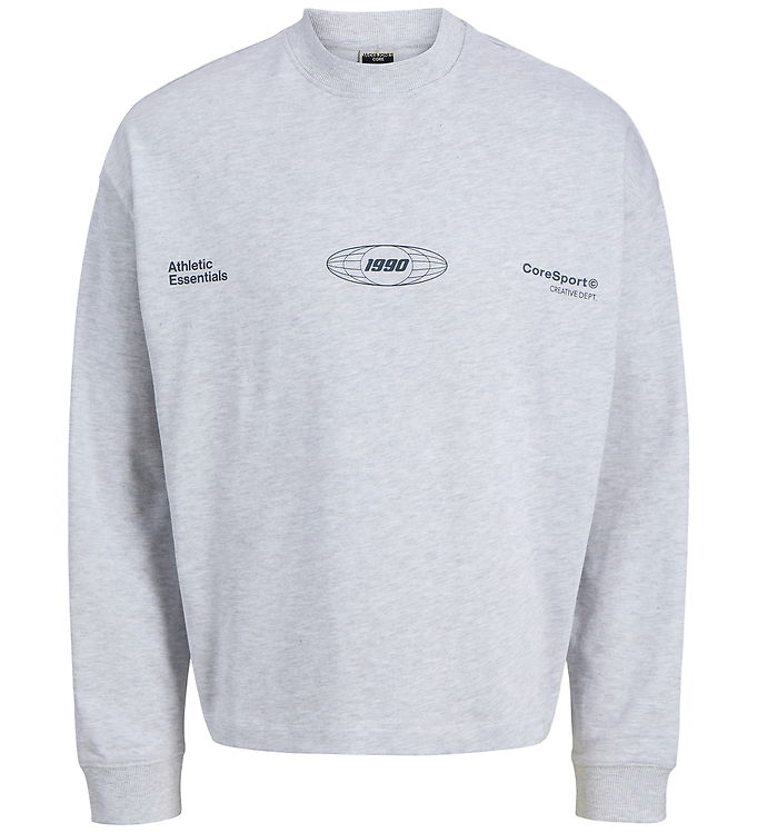 Jack & Jones Sweatshirt - JcoSignal - Hvidmeleret m. Sort