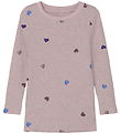 Name It Bluse - Rib - Noos - NmfNutti - Burnished Lilac/Hearts