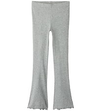Name It Leggings - Rib - Noos - NkfNakal - Grey Melange Name It Leggings - Rib - Noos - NkfNakal - Grey Melange