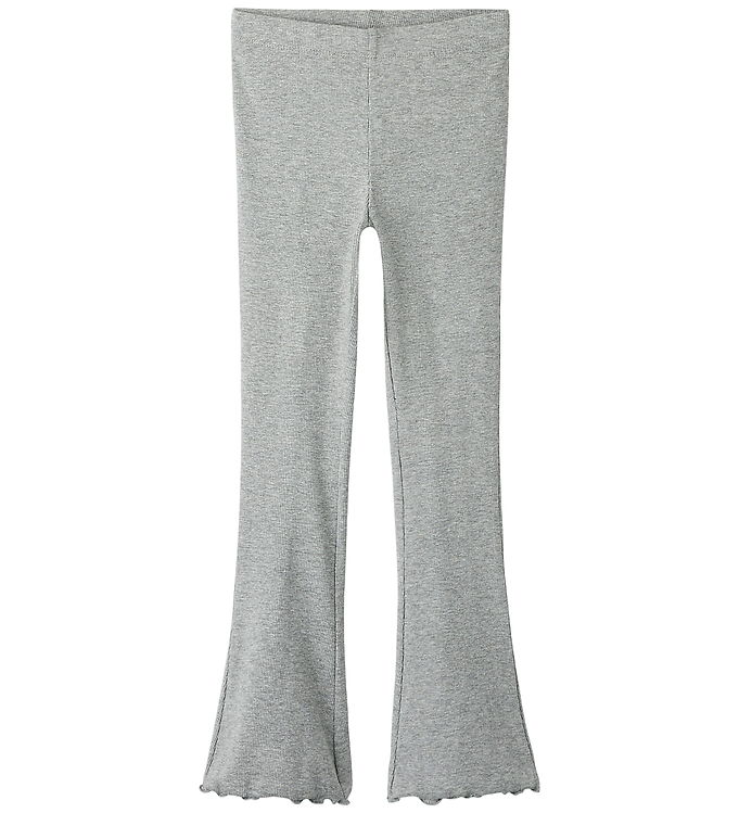 Name It Leggings - Rib - Noos - NkfNakal - Grey Melange
