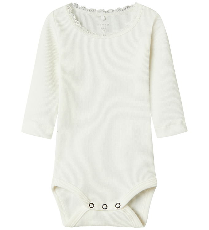 Name It Body l/æ - Rib - Noos - NbfKab - Cloud Dancer m. Blonde