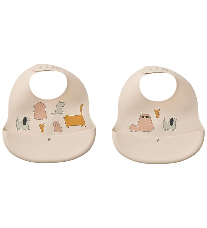 Liewood Hagesmække - Silikone - 2-pak - Ember - Cats and Dogs/Sa