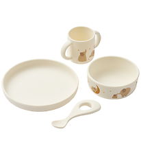 Liewood Spisesæt - Silikone - 4 Dele - Vivi - Elephant/Creme de  Liewood Spisesæt - Silikone - 4 Dele - Vivi - Elephant/Creme de