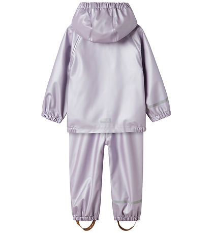 Name It Regntøj m. Seler - NmfDry10 - Metallic - Misty Lilac Name It Regntøj m. Seler - NmfDry10 - Metallic - Misty Lilac