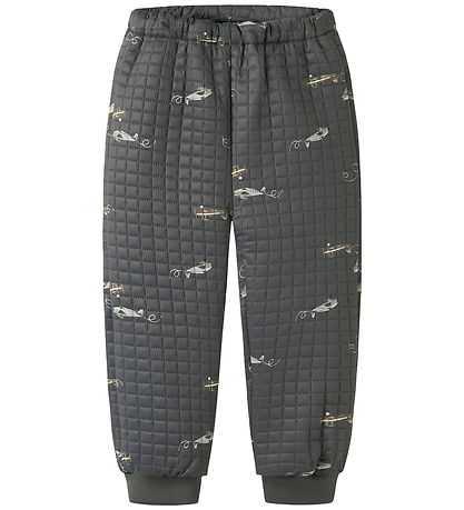 Name It Thermokleding m. Fleece - NmmMaan - Grey Krijtstreep
