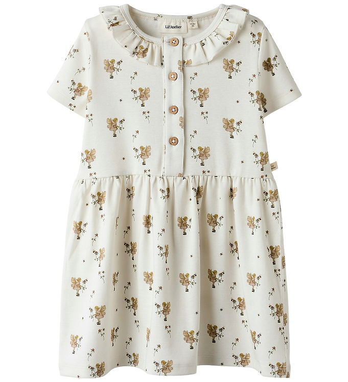Lil' Atelier Kjole - NmfLayo - Coconut Milk billede