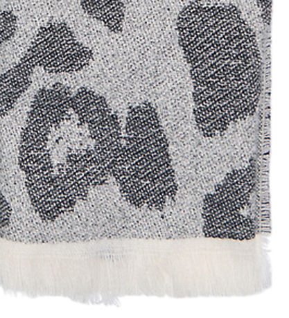 Kids Only Tørklæde - 170 cm - Strik - KogBrina - Sort m. Leopard