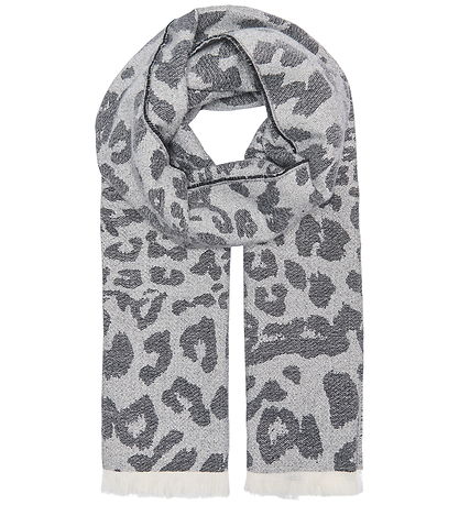 Kids Only Tørklæde - 170 cm - Strik - KogBrina - Sort m. Leopard